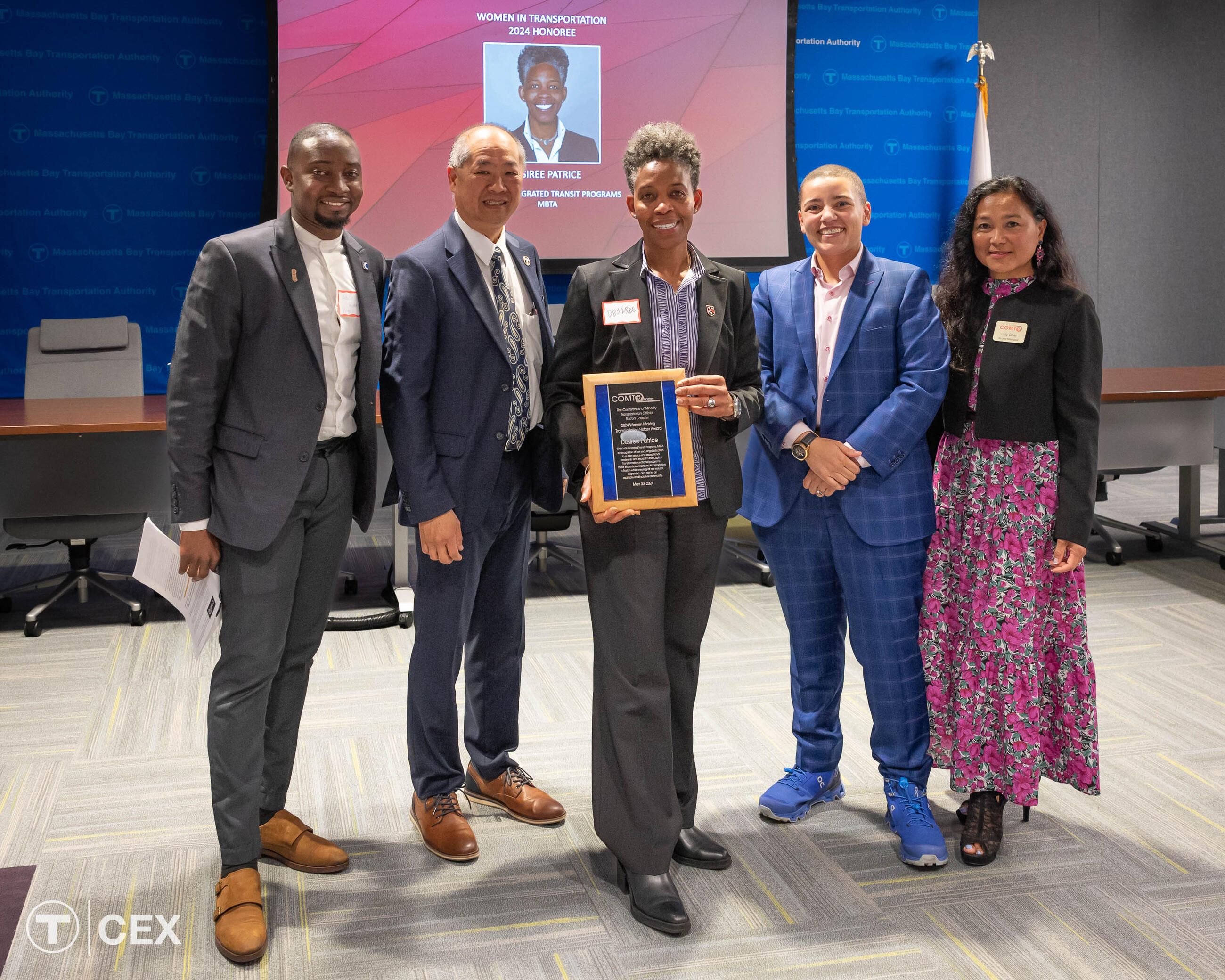 MBTA Chief of Integrated Transit Programs Desiree Patrice Receives